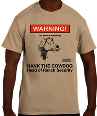 Warning TAN T-shirts